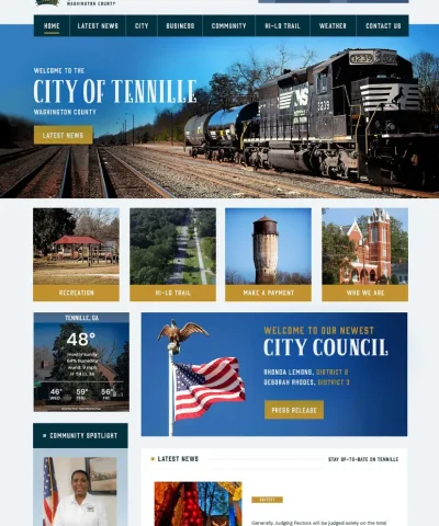 City of Tennille Website Cover